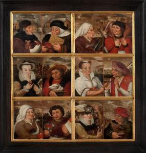 BALTEN Pieter 1525-1598,Allégorie des douze mois de l'année,Aguttes FR 2019-11-14