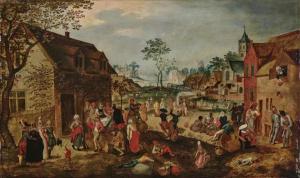 BALTENS Peeter 1529-1584,Village Fair Left (on the tree trunk),Neumeister DE 2019-10-22