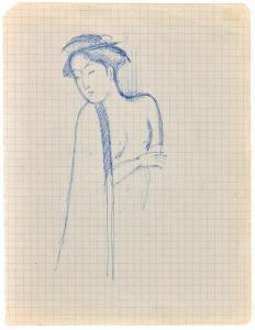 BALTHUS,Nu féminin japonais au manteau,1963-1972,Artcurial | Briest - Poulain - F. Tajan 2024-04-04