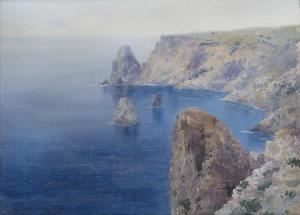 BALTZ VLADIMIR 1864-1939,View of Cape Fiolent, Crimea,Shapiro Auctions US 2015-02-28