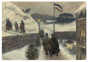 BALUSCHEK Hans 1870-1935,Ice rink,1913,Villa Grisebach DE 2023-12-01