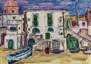 BALWE STAIMMER Elisabeth 1896-1973,View of Forio (Ischia),Neumeister DE 2020-09-24