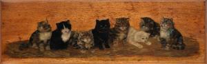 BAMBER Bessie 1870-1910,A kindle of kittens,1909,Bonhams GB 2022-07-06