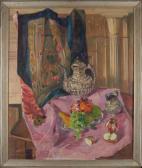BAMBERGER Ruth,Still Life with Pink Tablecloth,Skinner US 2023-12-21