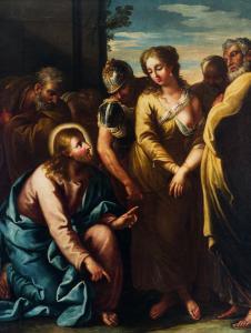 BAMBINI Nicolo 1651-1736,Christus und die Ehebrecherin,1710/20,im Kinsky Auktionshaus AT 2023-11-28