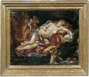 BAMBOCCI Pietro Santi 1600-1700,Venere dormiente con amorini e un satiro,Farsetti IT 2006-05-05