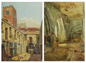 BAMFORD Alfred Bennett,View of North and East Cloister St Bartholomew, Sm,1925,Mallams 2018-07-11