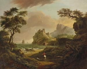 BAMFYLDE Copplestone Warre 1720-1791,A View of Dartmouth Castle at the Entrance to ,1774,Christie's 2020-06-17