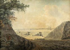 BAMFYLDE Copplestone Warre 1720-1791,A view of Tilbury Fort,1785,Woolley & Wallis GB 2019-09-04