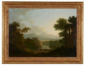 BAMPFYLDE Copleston Warre 1720-1791,Arcadian landscape, a view of Rome in the distan,1774,Dreweatts 2017-05-24