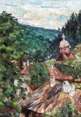 BANCILA Octav 1872-1944,Landscape in Agapia Valley,1915,Artmark RO 2018-06-19
