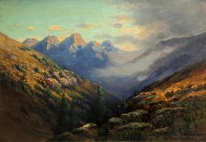 BANCROFT William Henry 1860-1932,Clouds rolling over mountains,Bonhams GB 2013-05-19