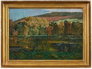 BANDELL Eugenie 1863-1918,Landschaft bei Amorbach,1899,Dobritz DE 2023-11-18