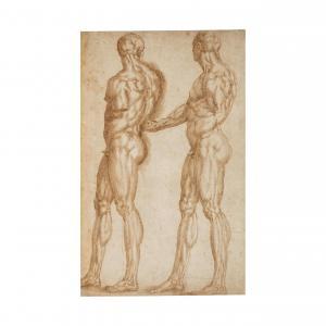 BANDINELLI Baccio 1493-1560,Deux études de figures masculines,Cornette de Saint Cyr FR 2023-11-14