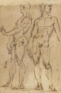 BANDINELLI Baccio 1493-1560,Two nude men standing,Christie's GB 2014-12-02