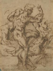 BANDINELLI BACIO 1488-1560,Homme nu assis entouré de deux figures,Christie's GB 2019-03-27