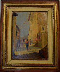 BANDINELLI L 1900-1900,Rue animée à Portoferraio,1949,Rossini FR 2016-11-24