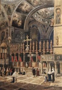 bangor J. Dodd 1885,Interior of St. Mark’’s in Venice,Bloomsbury London GB 2009-11-25