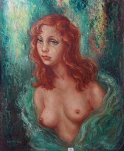 BANGUY de Anna 1900-1900,Femme nue au halo vert,Siboni FR 2021-05-09