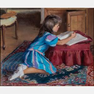 BANKS Allan R. 1948,Girl Drawing,Gray's Auctioneers US 2019-08-28