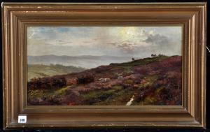 BANKS Thomas Joseph 1860-1885,sheep among heather on a hillside,Anderson & Garland GB 2018-05-15