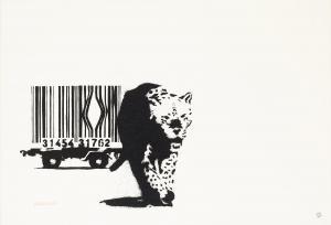 BANKSY 1974,Barcode Leopard,2004,Bukowskis SE 2013-11-14