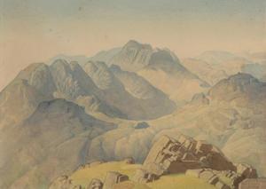 BANNER Delmar Harmood 1896-1983,Bowfell and Crinkle Crags, Wetherlam,1945,Duke & Son GB 2023-10-19