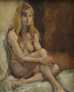 BANNERMAN Cameron 1919,Seated Nude,Eastbourne GB 2010-02-04