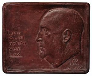 BANNINGER Otto Charles 1897-1976,Relief Cuno Amiet,1938,Beurret Bailly Widmer Auctions CH 2022-11-09