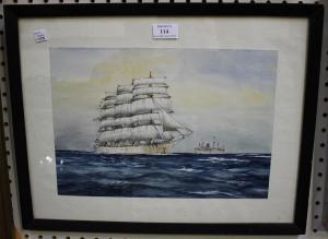 BANNISTER A. F. D,Maritime Scenes,1929,Tooveys Auction GB 2018-04-18