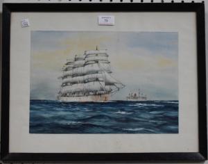 BANNISTER A. F. D,Maritime Scenes,1929,Tooveys Auction GB 2018-07-11