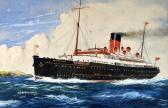 BANNISTER A. F. D,Ship portrait of a single funnel liner 'Ben-My-C,1933,Rogers Jones & Co 2017-03-03