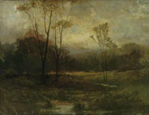 BANNISTER Edward Mitchell 1828-1901,Rhode Island Landscape,1895,Swann Galleries US 2010-02-23