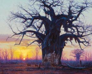 BANOVICH John 1964,Baobab at Sunset,2011,Scottsdale Art Auction US 2023-04-14