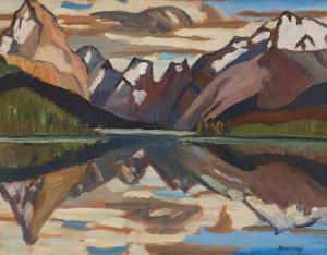BANTING Frederick Grant 1891-1941,Lake in the Rockies,1934,Heffel CA 2023-05-25