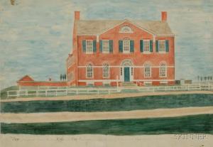 BANTON William 1800-1800,A View of the Present British Minister's House in ,Skinner US 2008-11-01