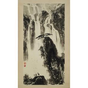 BAOCHUN LIU 1932,WATERFALL AT MOUNT TAI,Waddington's CA 2018-03-03