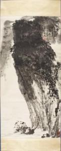 BAOJIE LIU 1963,Gorge landscape in Sichuan,Uppsala Auction SE 2016-06-14