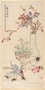 BAOSHU Ding 1889-1947,FLOWERS AND FRUITS AFTER MA YUANYU,Skinner US 2024-02-08