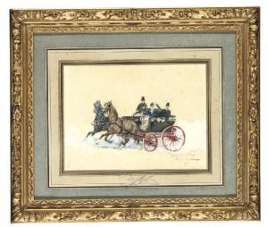 BAPTISTE Charles Jean 1848-1912,A horse-drawn carriage,1877,Christie's GB 2007-11-21