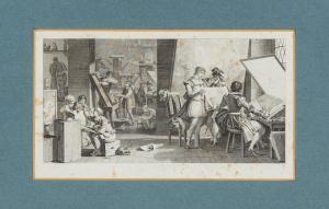 BAQUOY Pierre Charles 1759-1829,Blick in eine Lithographieanstalt,Zeller DE 2016-09-24