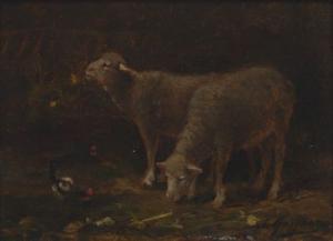 BAR Jacques Charles 1740-1811,Two sheep in a manger,Aspire Auction US 2013-03-22