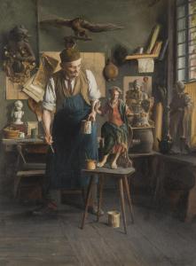 BARA Leopold 1846-1911,A Village Artist,1906,Palais Dorotheum AT 2019-05-25