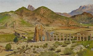 BARA Leopold 1846-1911,attributed Valley of Ruins near Aspendos in Asia Minor,Van Ham DE 2017-05-19