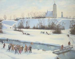 BARABANTSEV Victor Kirilovich 1947,Winter parade,2001,Christie's GB 2005-08-24