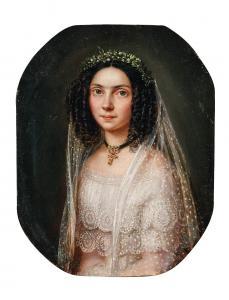 BARABAS Miklos 1810-1898,Portrait of a bride,Palais Dorotheum AT 2024-02-21