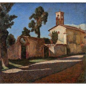 BARABINO Armando 1883-1970,Chiesa a Giaveno,1937,Colasanti Casa D'Aste Roma IT 2022-05-04