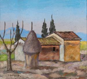 BARAGATTI Ghino 1910-1991,Paesaggio,1982,Art - Rite IT 2023-04-20