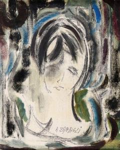 BARAGLI Alvaro 1925-2010,Ritratto di donna,Babuino IT 2023-03-08