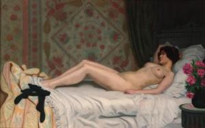 BARAGNON Camille Léon 1800-1900,A reclining female nude,Christie's GB 1999-12-02